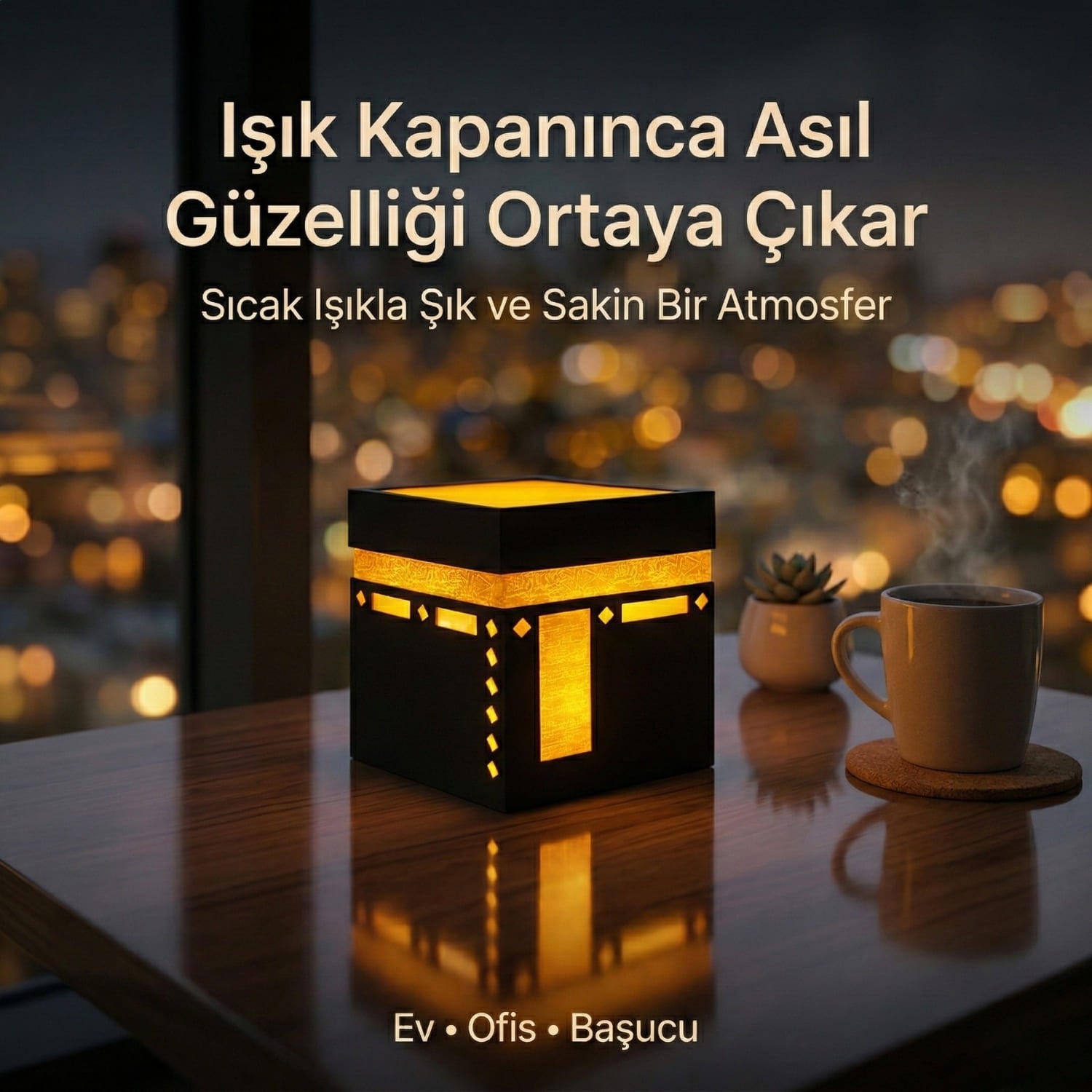 Kabe Tasarımlı Işıklı Dekor